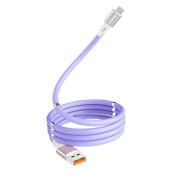 Denmen USB-A auf USB-C Kabel 1m Violett (29364) (1 m, USB 2.0) (29364)