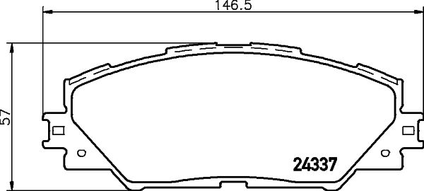 Don Bremsbelagsatz, Scheibenbremse Pcp1134 Für Pontiac Toyota Landwind (Jmc) (Faw)