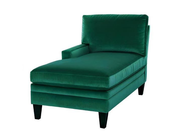 Xlmoebel Recamiere Grünes Textil-Sofa im modernen Design für stilvolles Wohnen, 1 Teile, Hergestellt in Europa