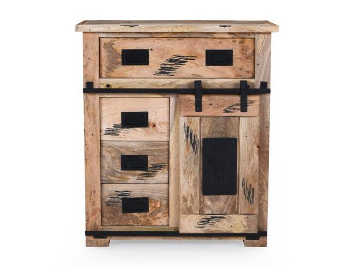 Liadomo Garbi Sideboard im Industrial Style aus Mangoholz in zwe