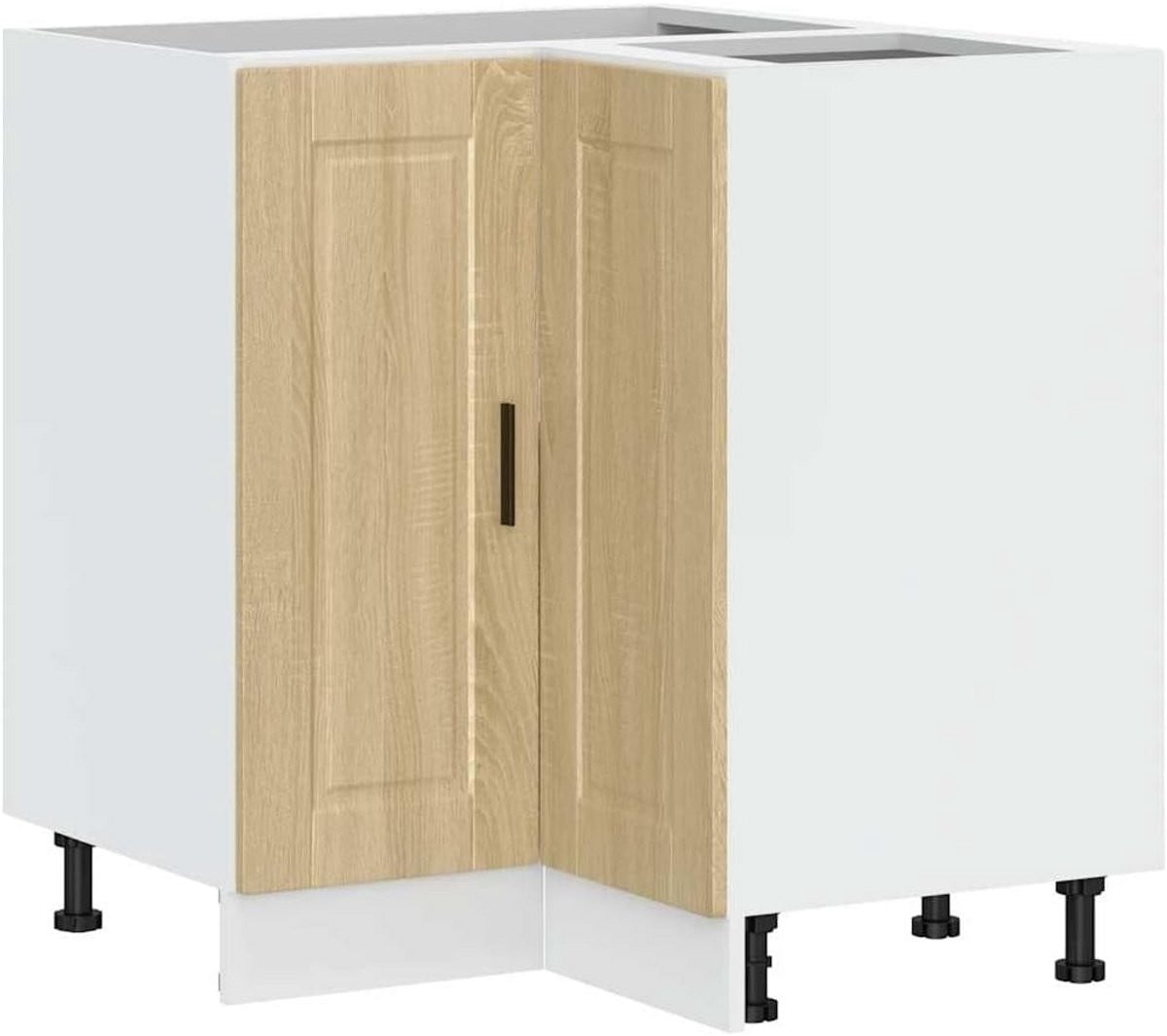 Keukenkast Hoekmeubel Onderkast Sonoma Eiken Kleur met Houtlook
