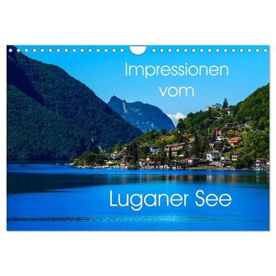 Impressionen vom Luganer See (Wandkalender 2026 DIN A4 quer), CALVENDO Monatskalender