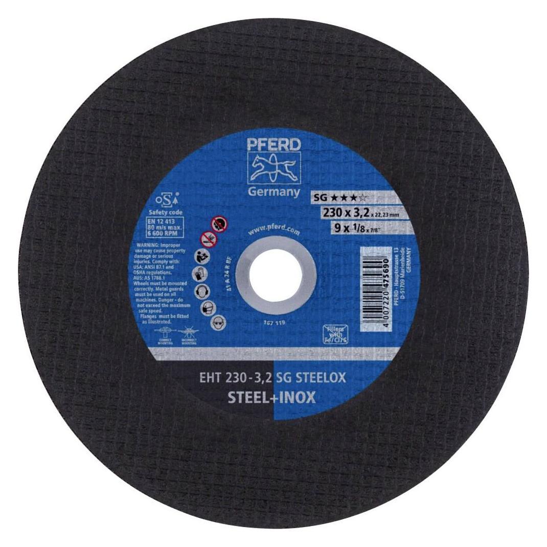 Pferd Trennscheibe EHT 230-3.2 A 24 R SG-INOX/22.23 VPE: 25 (EHT 230-3,2 SG STEELOX)