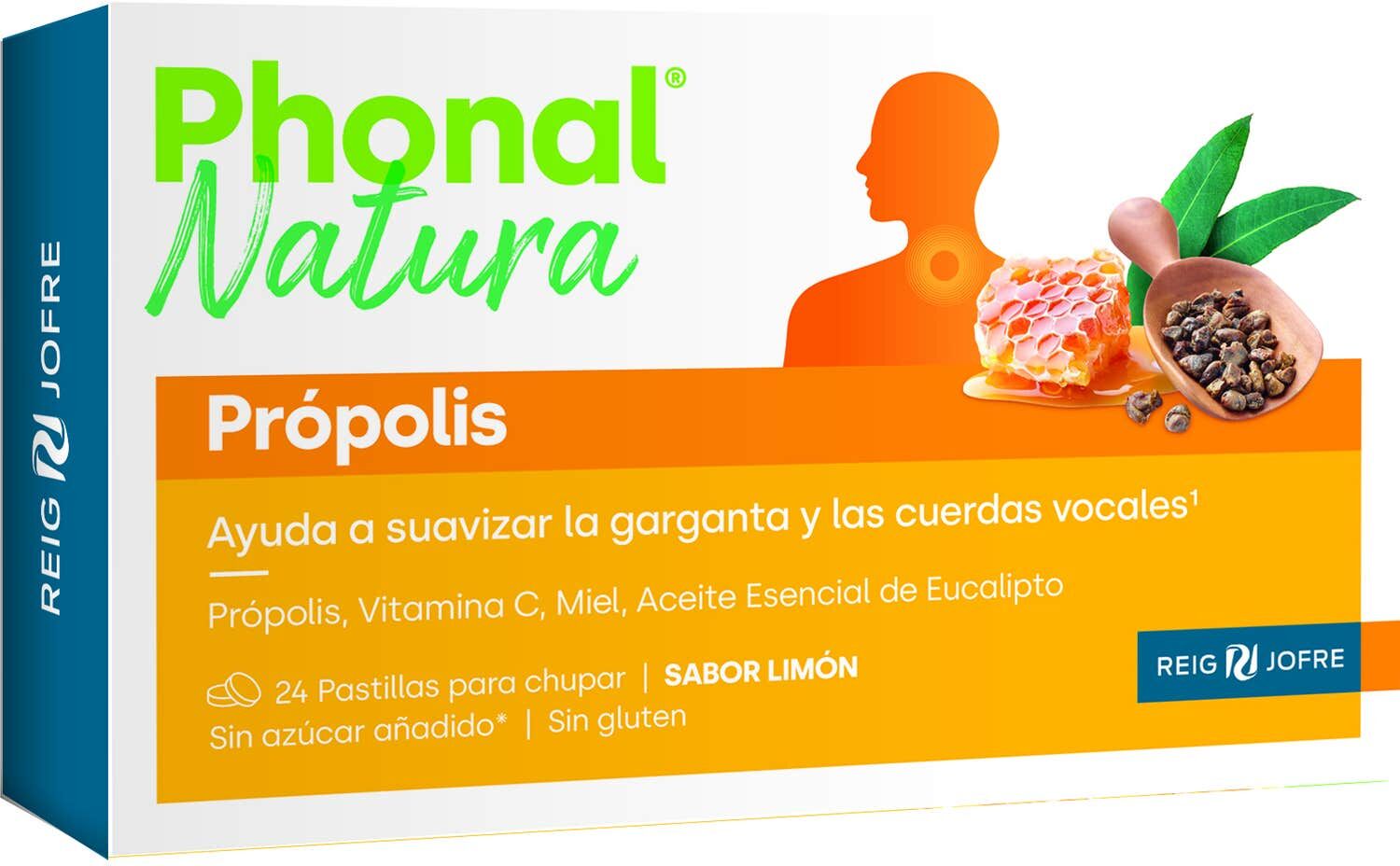 Phonal Natura Própolis Limón 24 pastillas para chupar