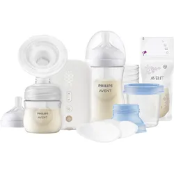 Philips Avent Still-Set mit elektrischer Milchpumpe Premium SCD330/31, ab Geburt, transparent