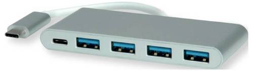 Roline 14.02.5061 USB-Hub 5 Port USB 3.2 Gen1 5 GBit/s Silber 14.02.5061