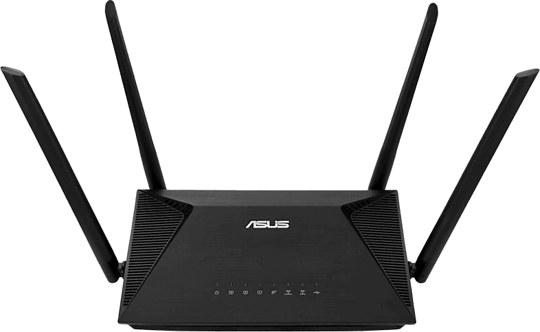 REACONDICIONADO Seminuevo Muy bueno Router - ASUS RT-AX53U, WiFi 6 AX, Dual Band, 1800 Mbps, MIMO, 3x Gigabit, 1x USB 3.0, Soporte Alexa, Negro