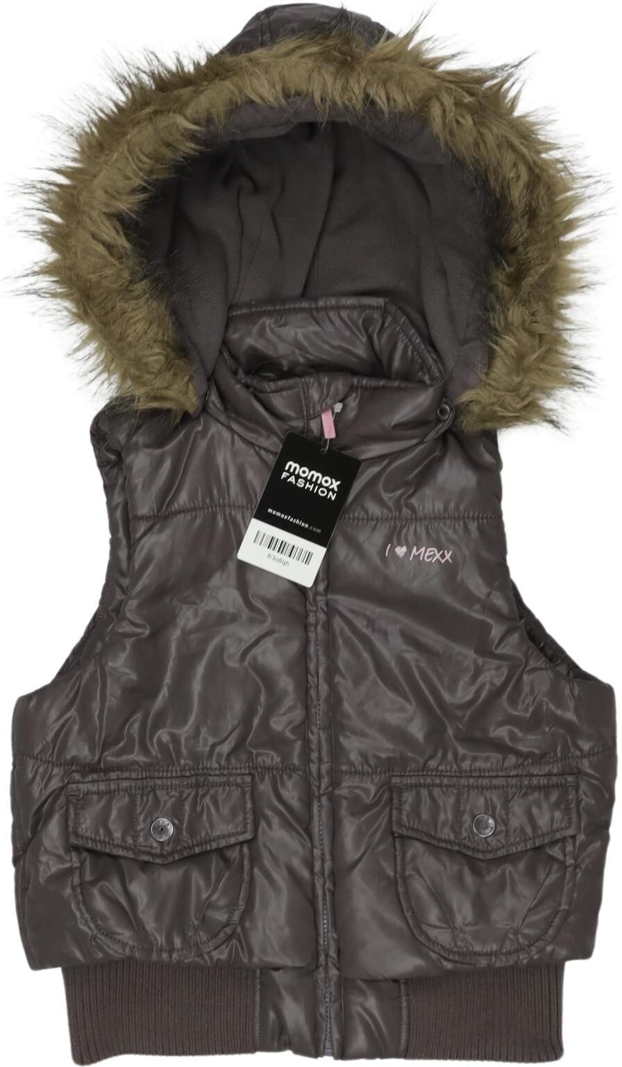 Mexx Mädchen Jacke oder Mantel, Braun, Gr. EU 128, Synthetik - Second Hand