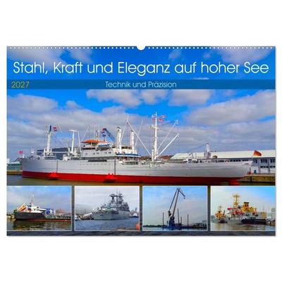Stahl, Kraft und Eleganz auf hoher See (Wandkalender 2027 DIN A2 quer), CALVENDO Monatskalender