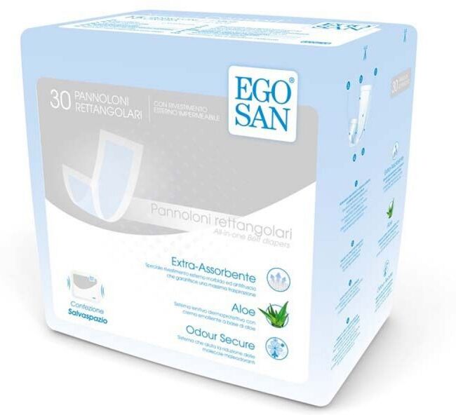 Egosan Pannoloni Rettangolari Senza Barriera  - 2 Gocce 120 Pz
