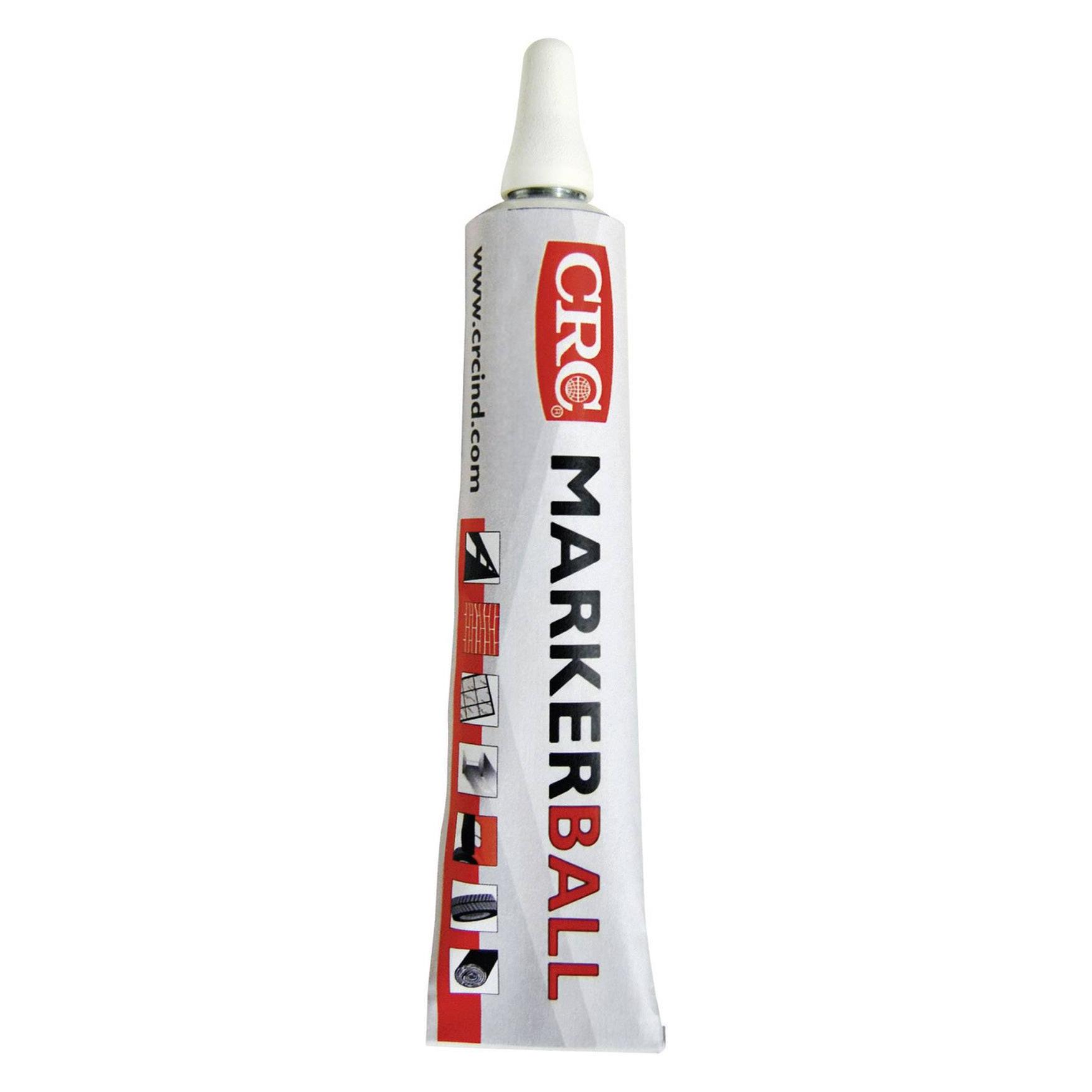 CRC 30158-AB MARKERBALL Tubenmarkierer mit Kugelventil Weiss 50 ml (30158-AB)