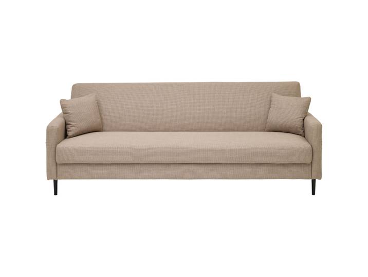 Bettsofa Faris greige Polyester/Metall B 221 T 85 cm - Bettsofa