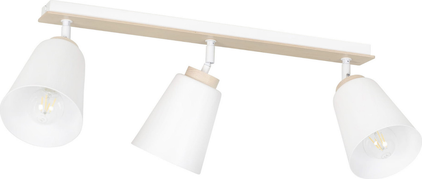 Emibig Atlas Plafondlamp Wit 3xE27 60W 724/3