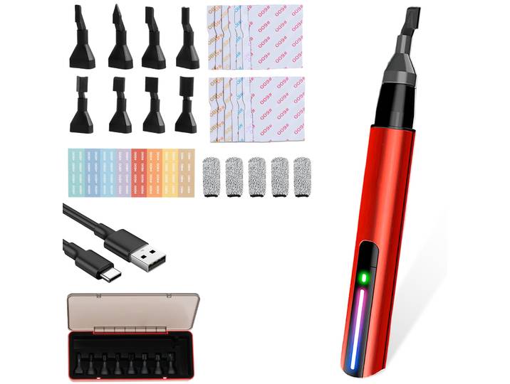 Mini ponceuse vibrante DIY, stylo de ponçage électrique, têtes de ponçage pour modèles en plastique, outils de ponçage pour modélisme militaire, mini ponceuse