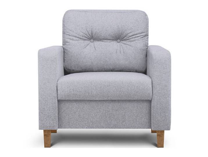 KONSIMO® Sessel ERISO, mit Armlehnen, Massivholzbeine, angenehmer Stoff zum Anfassen
