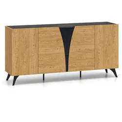 SIDEBOARD Soah Holz und Schwarz