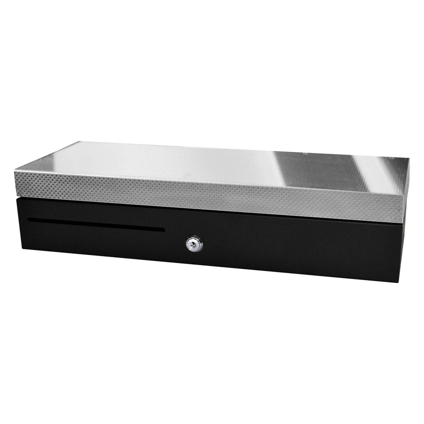 APG Cash Drawer Flip Lid Cash Draw Blk Ss Front (ECD460-B-BLK-SS)