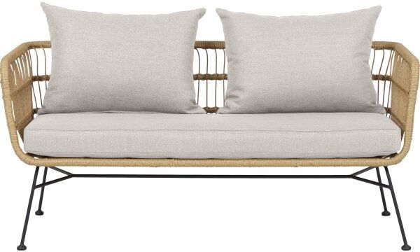 Envy Nina 2 Pers. Sofa M/hynder, Natur/hvid