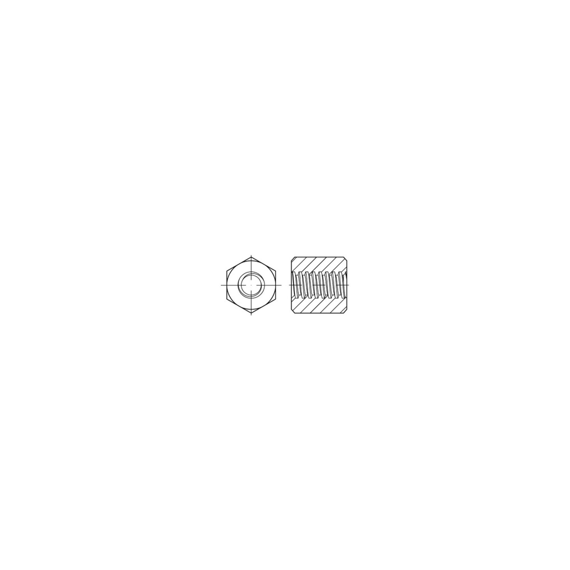 Sechskantmutter ART 88090 M 24 x 5 Stahl blank ; Industrial Quality Supplies (880900040240500)