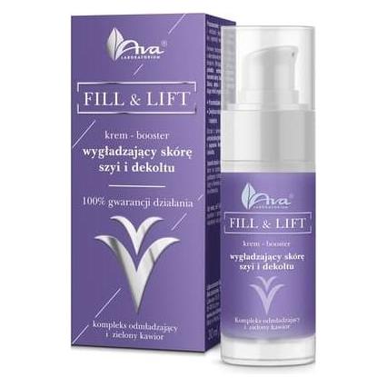 AVA Laboratorium Fill & Lift Skin Smoothing Cream For Neck And Décolleté 30Ml (Augenpflege Crème, 30 ml) (5906323008929)