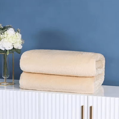Inspire Curations Solid Color Coral Fleece Office Nap Blanket 6 150x200cm