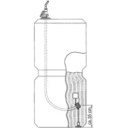 Nachrüstsatz für kommunizierende Tanksysteme mit Saugschlauch 9mm (Schwebende Absaugung)