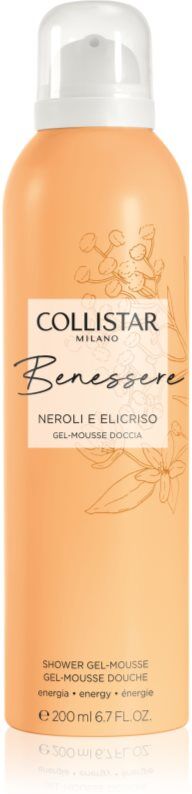 Collistar Benessere Neroli and Helichrysum shower foam with gel consistency 200 ml