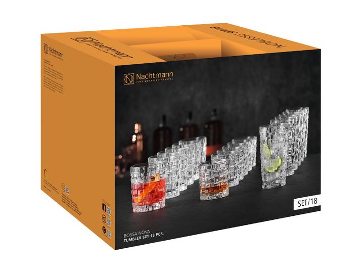 Gläser-Set NACHTMANN Bossa Nova Set 1 Stück , transparent, H:0cm, Kristallglas, Trinkgefässe, Gläser-Set