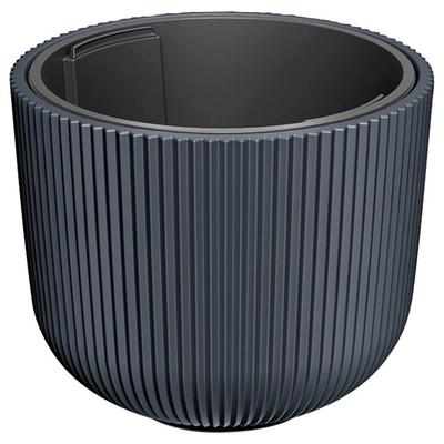 Blumentopf PROSPERPLAST "MILLY", grau (anthrazit), H:32,1cm Ø:39,1cm, Kunststoff, Pflanzgefäße