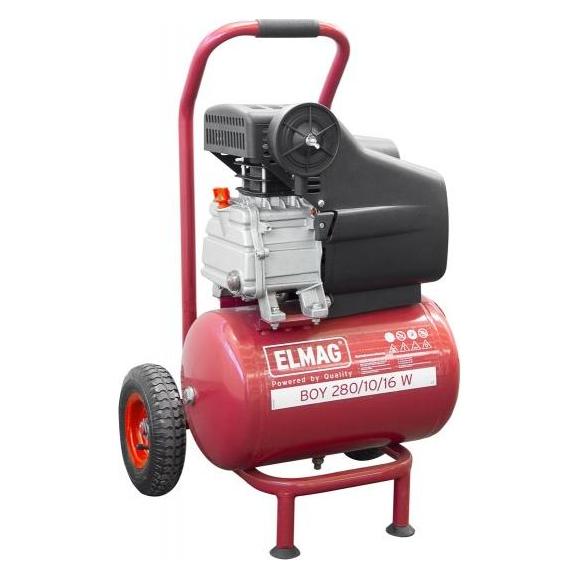 Elmag - Kompressor, 120 l/min, 230 Volt, 10 Bar, BOY 280/10/16 W (16 l, 10 Bar) (10016)