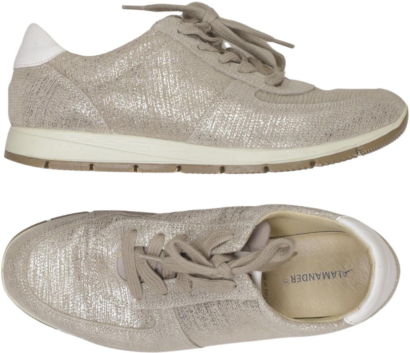 Salamander Damen Sneaker, Silber, Gr. EU 37, Leder - Second Hand