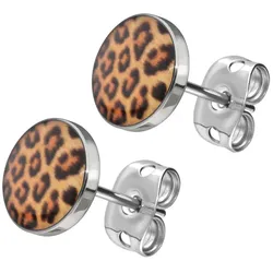 Chirurgenstahl Ohrstecker LEOPARD