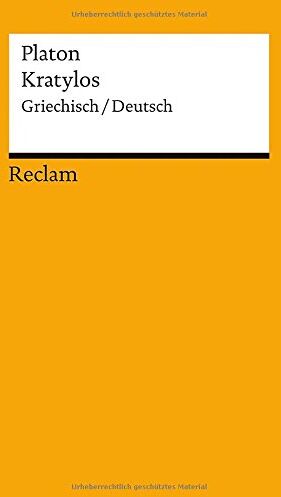 Platon - Kratylos: Griechisch/Deutsch (Reclams Universal-Bibliothek) - Preis vom 18.10.2026 19:22:15 h