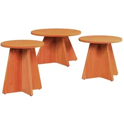 vidaXL, Couchtisch + Beistelltisch, Olxonville (49 x 49 x 30 cm)