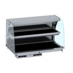 Einbau Wandmodell Wärmevitrine Keramik Rund - Schwarz 4/1