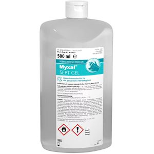 Myxal Desinfektionsmittel 13743002, SEPT Gel, Händedesinfektionsgel, alkoholisch, Flasche 500ml