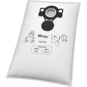 McFilter Staubsaugerbeutel NI 19, 430240151, für Staubsauger Makita VC4210 & Nilfisk Attix 33 & 44, 6 Stück