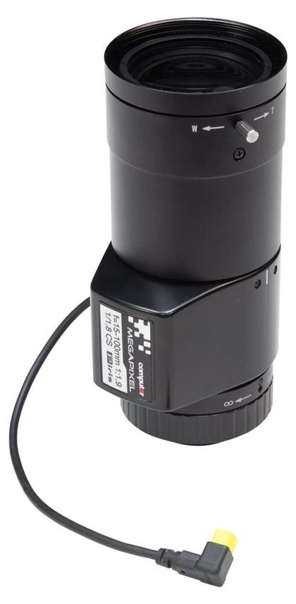 Axis CS 15-100 mm F1.9 P-Iris, Linse, Draußen, Schwarz, Axis, P1385 P1385-B P1385-BE P1385-E P1387 P1387-B P1387-BE P1387-LE P1388 P1388-B P1388-BE P1388-LE..., CS-Halterung