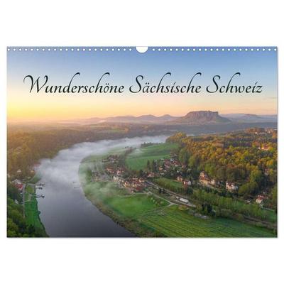 Wunderschöne Sächsische Schweiz (Wandkalender 2027 DIN A3 quer), CALVENDO Monatskalender