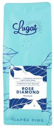 Cafés Lugat - Rose Diamond Gemahlener Kaffee Aus Brasilien - 250g - MaxiCoffee