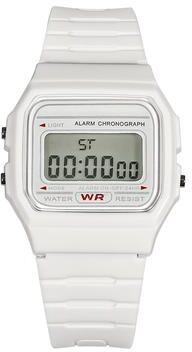 Friendly Fresh Finds Men And Women LED Digital Sports Watch Multifunctional Outdoor Leisure Timepiece white
