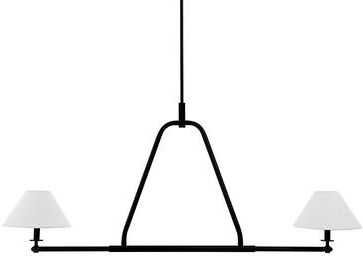 Bauer 2-Light Chandelier - Matte Black - Ballard Designs