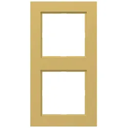 Hager WAD6200C08 Rahmen 2fach, A.1, gold, metallisch
