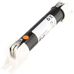 AccuCell Notleuchtenakku NiMH 3,6V 1800mAh L1x3 Sub-C mit 4,8mm Faston-Anschluss und Endkappen (Sub-C), Akku Ladegerät