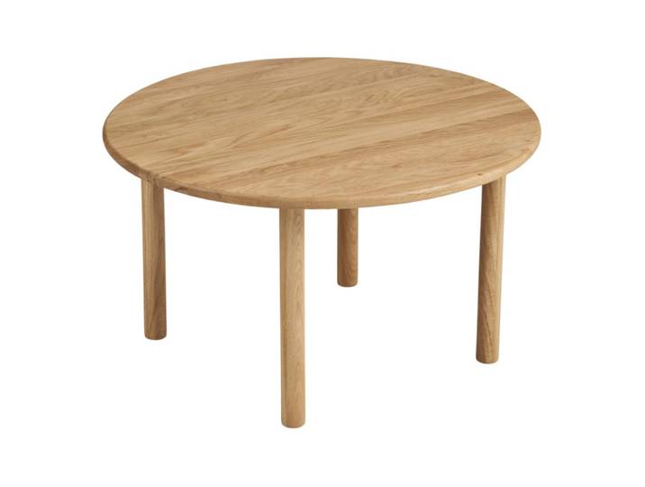 Table basse en chêne massif nature, ø70 cm