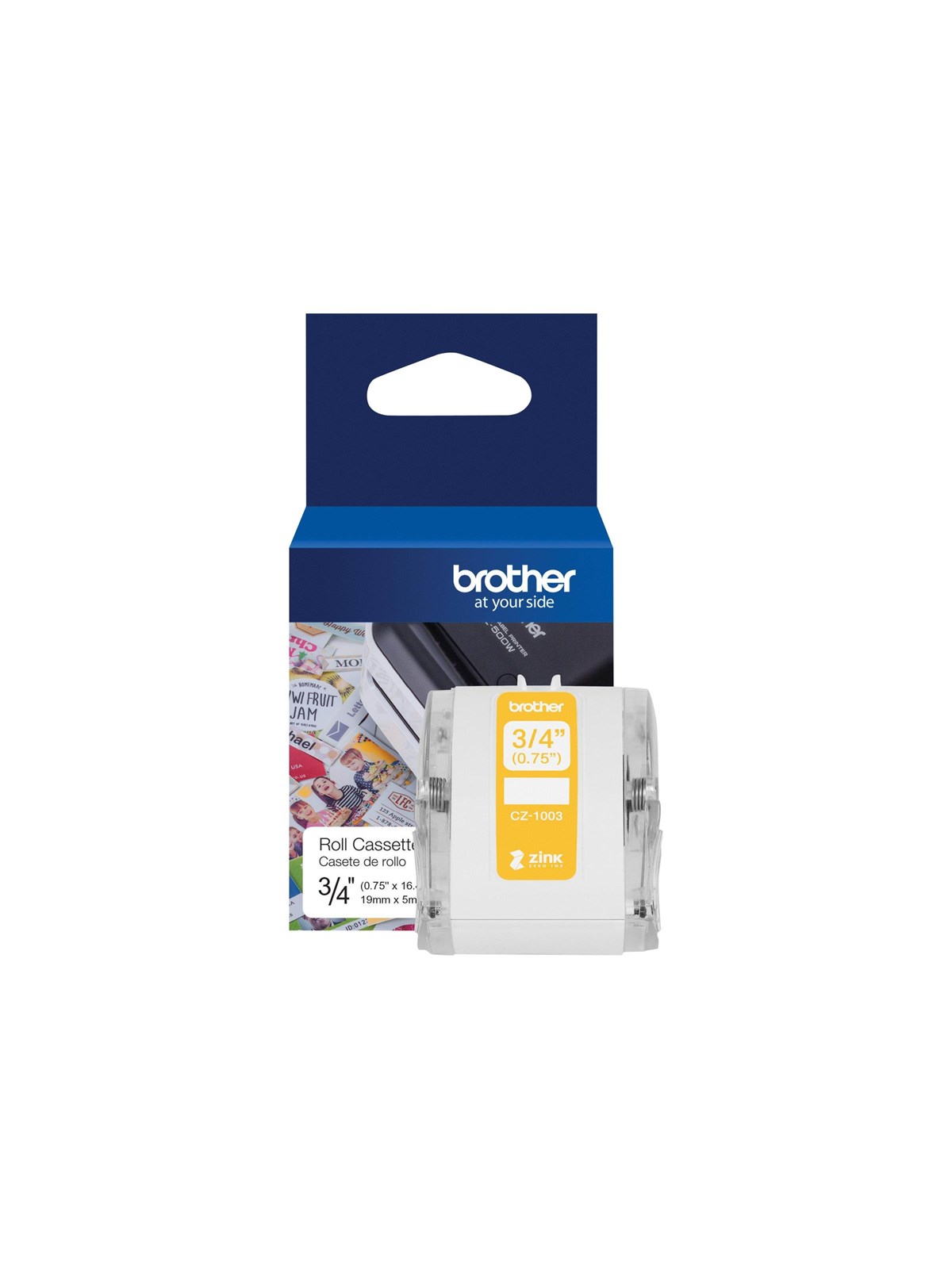 Brother CZ-1003 - continuous labels - 1 roll(s) - Roll (1.9 cm x 5 m)