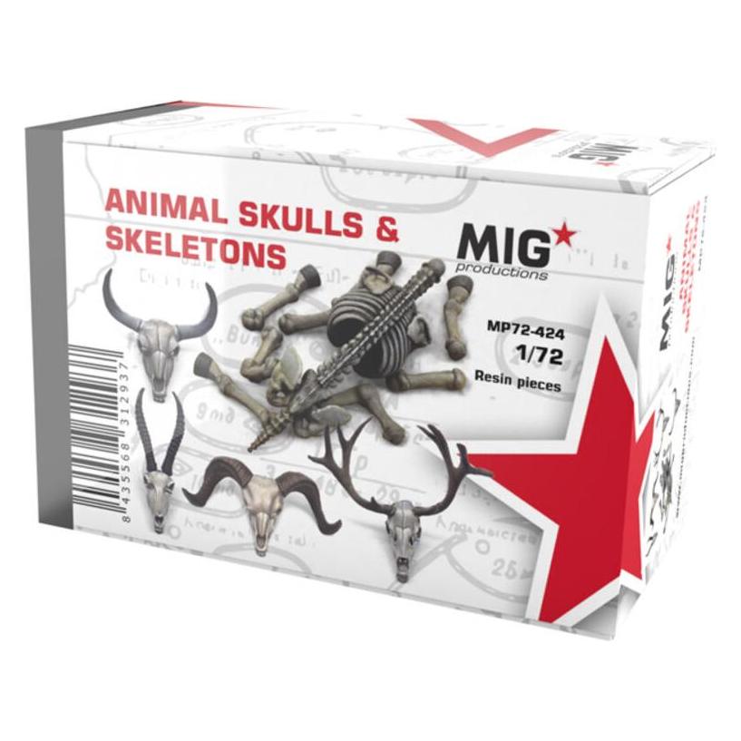 AK Interactive ANIMAL SKULLS & SKELETONS 1:72 (MP72-424)