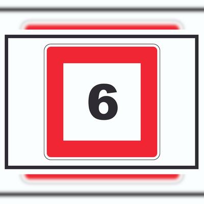 HB-Druck Höchstgeschwindigkeit 6 km/h nicht zu überschreiten Schild mit Symbol A0 (841x1189mm)