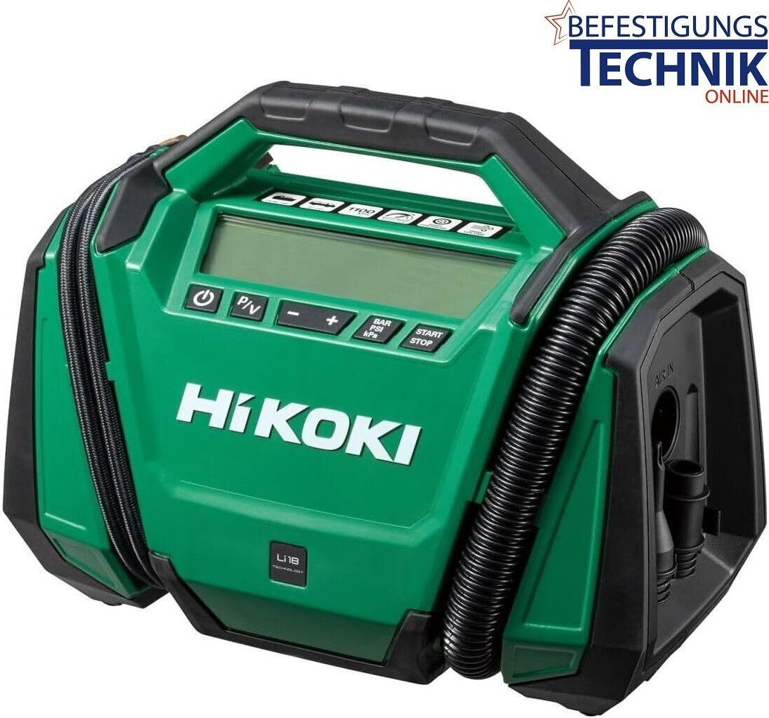 HiKOKI UP18DA accu-compressor 18V basismodel met 16 liter/minuut tot 430 liter/minuut