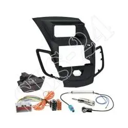 Ford Fiesta (JA8) 10/2008 - 01/2013 2-DIN Einbaurahmen Radioblende+Adapterkab...